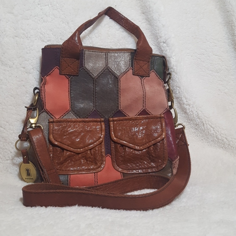 Fossil Long Live Vintage Patchwork Crossbody